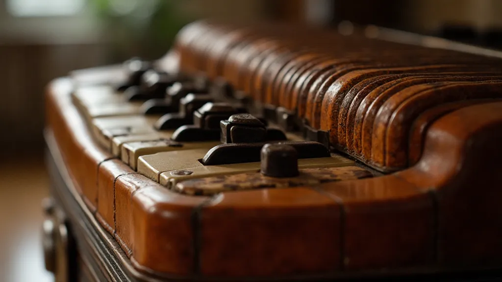 Antique accordion bellows