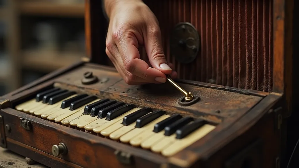 Accordion repair in progress
