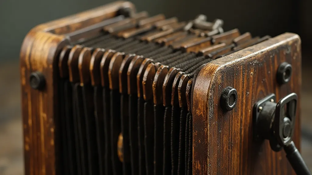 Antique accordion detail