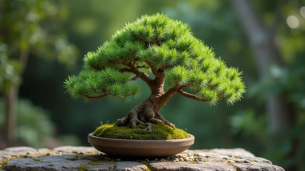Completed juniper bonsai styling