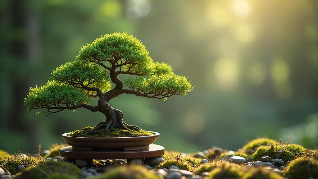 Mature Juniper Bonsai on Stand