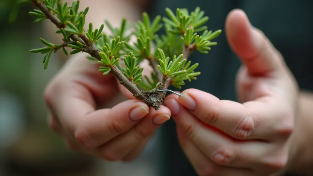 Juniper bonsai wiring