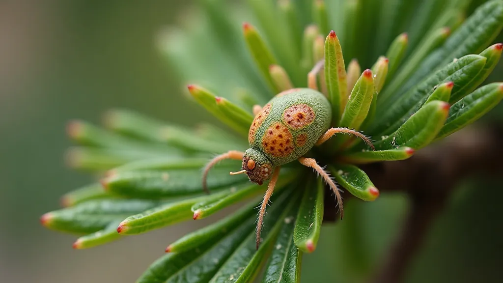Red spider mite on juniper